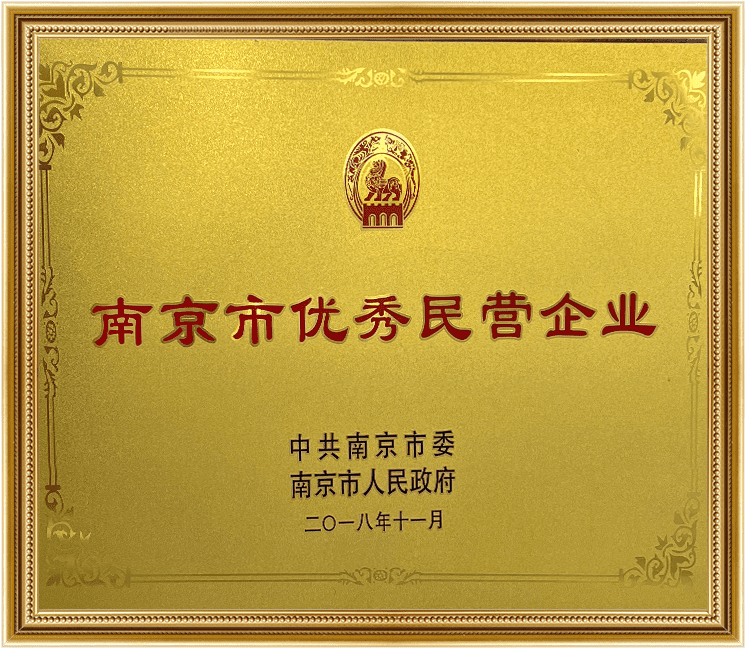 南京市優(yōu)秀民營企業(yè)